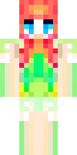 a spring fairy in a petal dress with translucent wings