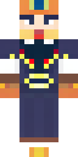 an airship captain in a navy coat with copper gadgets