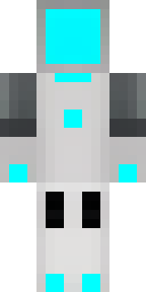 a sleek white service robot with a single cyan sensor