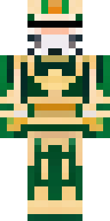 a jade samurai in green and gold ceremonial armor