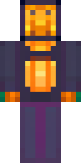 a Halloween pumpkin-headed figure in a dark cloak