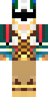 a golden pirate with an eyepatch and a parrot on the shoulder