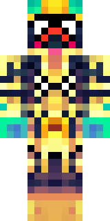 a golden pirate with an eyepatch and a parrot on the shoulder