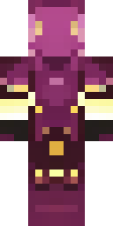 a nether hunter in crimson hide with glowing gold trim