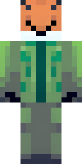 an anthropomorphic fox in a green explorer jacket