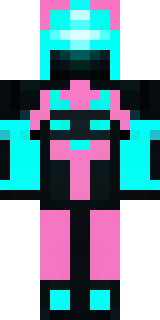 a neon cyber-ninja in dark bodysuit with teal light trim