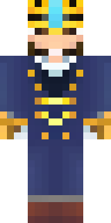 an airship captain in a navy coat with copper gadgets