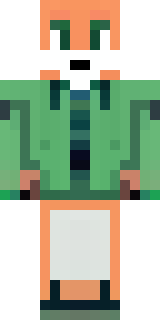 an anthropomorphic fox in a green explorer jacket