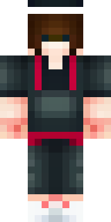 a sushi master in a dark apron with a headband