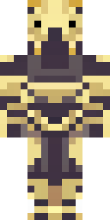 a piglin brute in gold armor with a snout and tusks