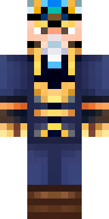 an airship captain in a navy coat with copper gadgets
