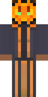 a Halloween pumpkin-headed figure in a dark cloak
