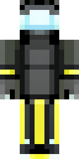 a modern scuba diver in a black wetsuit with a yellow tank
