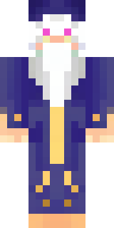 an old wizard in a starry midnight-blue robe and pointed hat