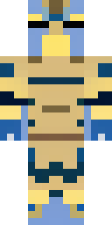 a piglin brute in gold armor with a snout and tusks