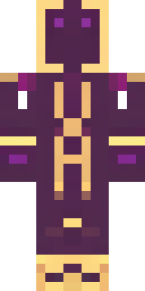 a nether hunter in crimson hide with glowing gold trim