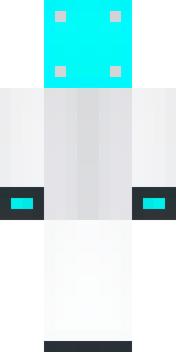 a sleek white service robot with a single cyan sensor