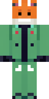 an anthropomorphic fox in a green explorer jacket