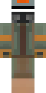 a battle-worn pilot in orange plating with scorch marks