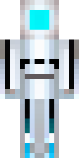 a chrome android with glowing blue eyes and exposed joints