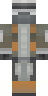 a battle-worn pilot in orange plating with scorch marks