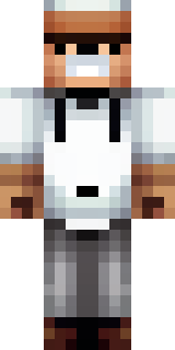 a cheerful chef in a white coat and tall hat with a wooden spoon