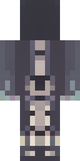 a necromancer in tattered black robes with a bone mask