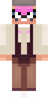 a friendly villager librarian in brown robes with glasses
