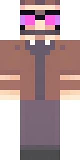 a friendly villager librarian in brown robes with glasses
