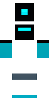 a sleek white service robot with a single cyan sensor