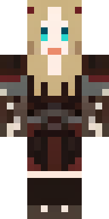 a shieldmaiden in leather armor with war paint