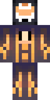 a Halloween pumpkin-headed figure in a dark cloak