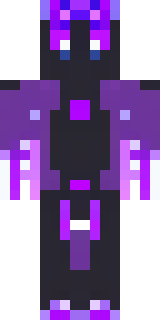 an end-realm sorcerer in obsidian robes with violet particles