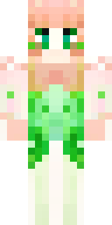 a spring fairy in a petal dress with translucent wings