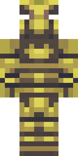 a piglin brute in gold armor with a snout and tusks