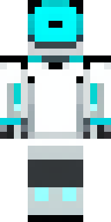 a sleek white service robot with a single cyan sensor