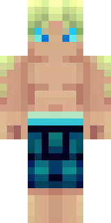 a summer surfer in board shorts with sun-bleached hair