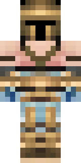 a gladiator in bronze arm guards and a red-plumed helmet