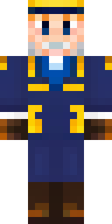 an airship captain in a navy coat with copper gadgets
