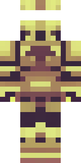a piglin brute in gold armor with a snout and tusks