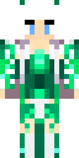 a queen in a flowing emerald gown with a silver tiara
