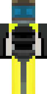 a modern scuba diver in a black wetsuit with a yellow tank