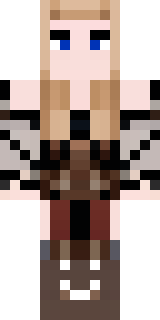a shieldmaiden in leather armor with war paint