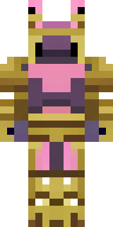 a piglin brute in gold armor with a snout and tusks