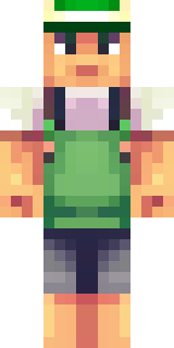a farmer villager in a straw hat with a green apron