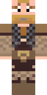 a viking warrior in fur and iron with a braided beard