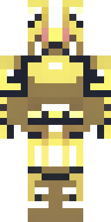 a piglin brute in gold armor with a snout and tusks