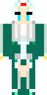 a queen in a flowing emerald gown with a silver tiara