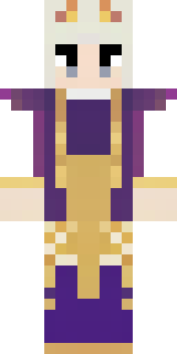 a young king in an ermine-trimmed purple cloak and gold crown