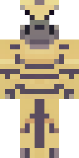 a piglin brute in gold armor with a snout and tusks